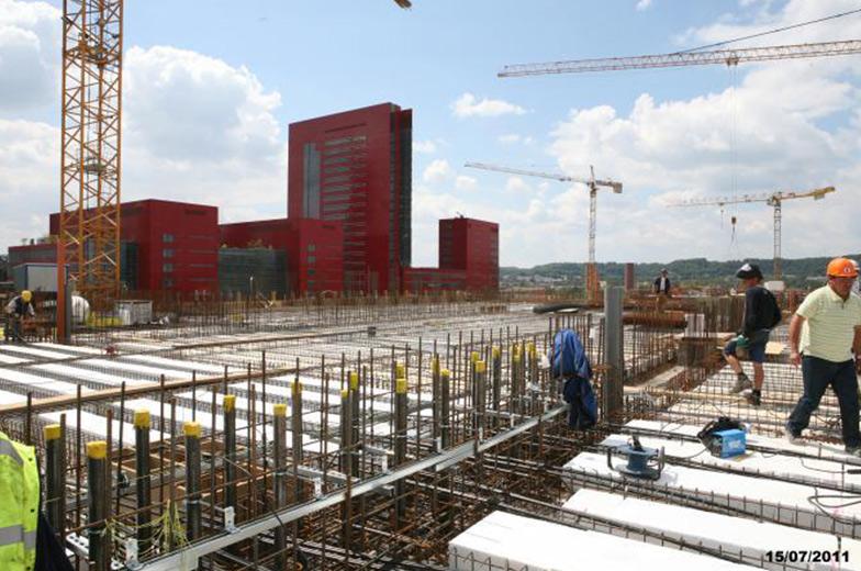 Construction d'un bâtiment universitaire