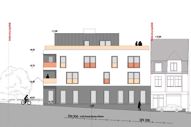 Construction d'une résidence de 6 appartements et une surface commerciale